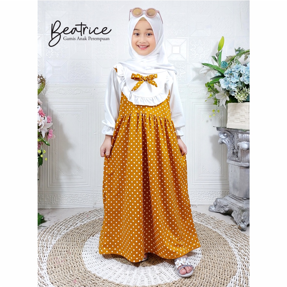 Gamis Anak Beatrice Polkadot CKids