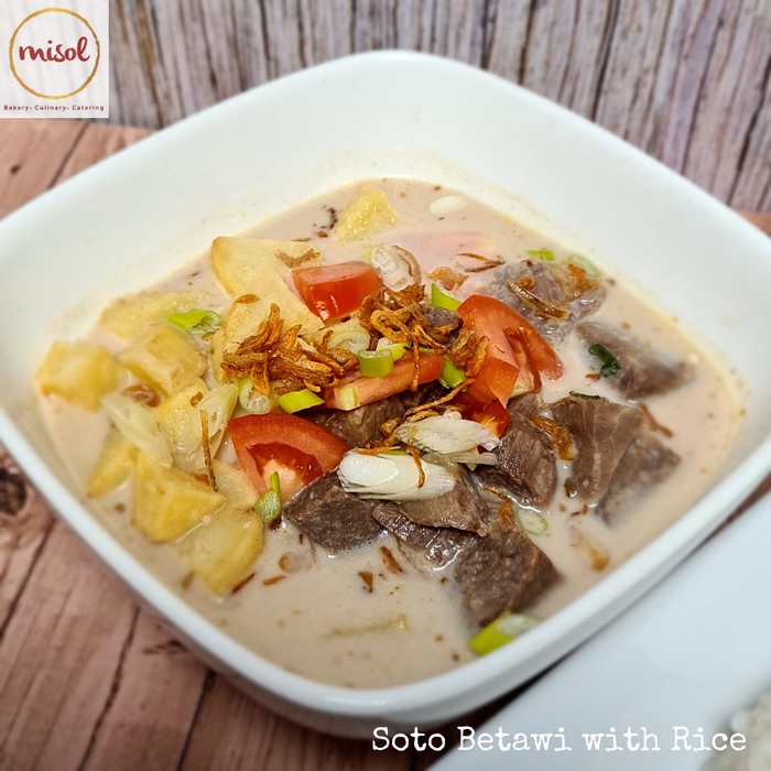 

⭐BISA COD⭐ GRAB GOSEND INSTANT only - Soto Betawi with Rice MISOL
