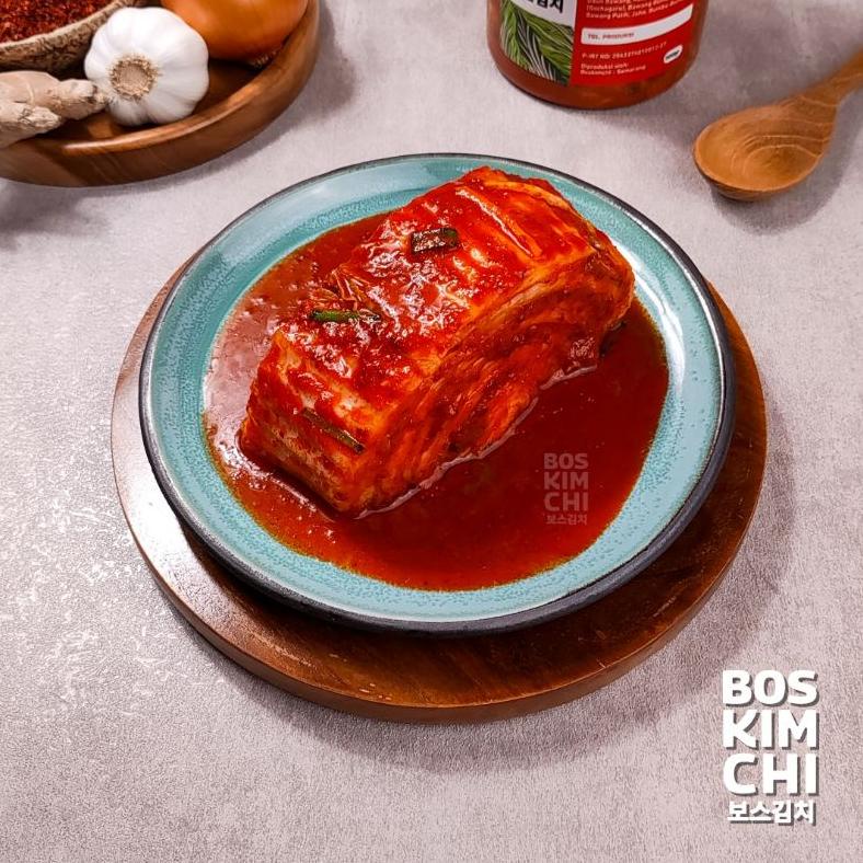 

[BAYAR DITEMPAT] Kimchi Sawi Fresh 500 gr Boskimchi | Baechu Kimchi