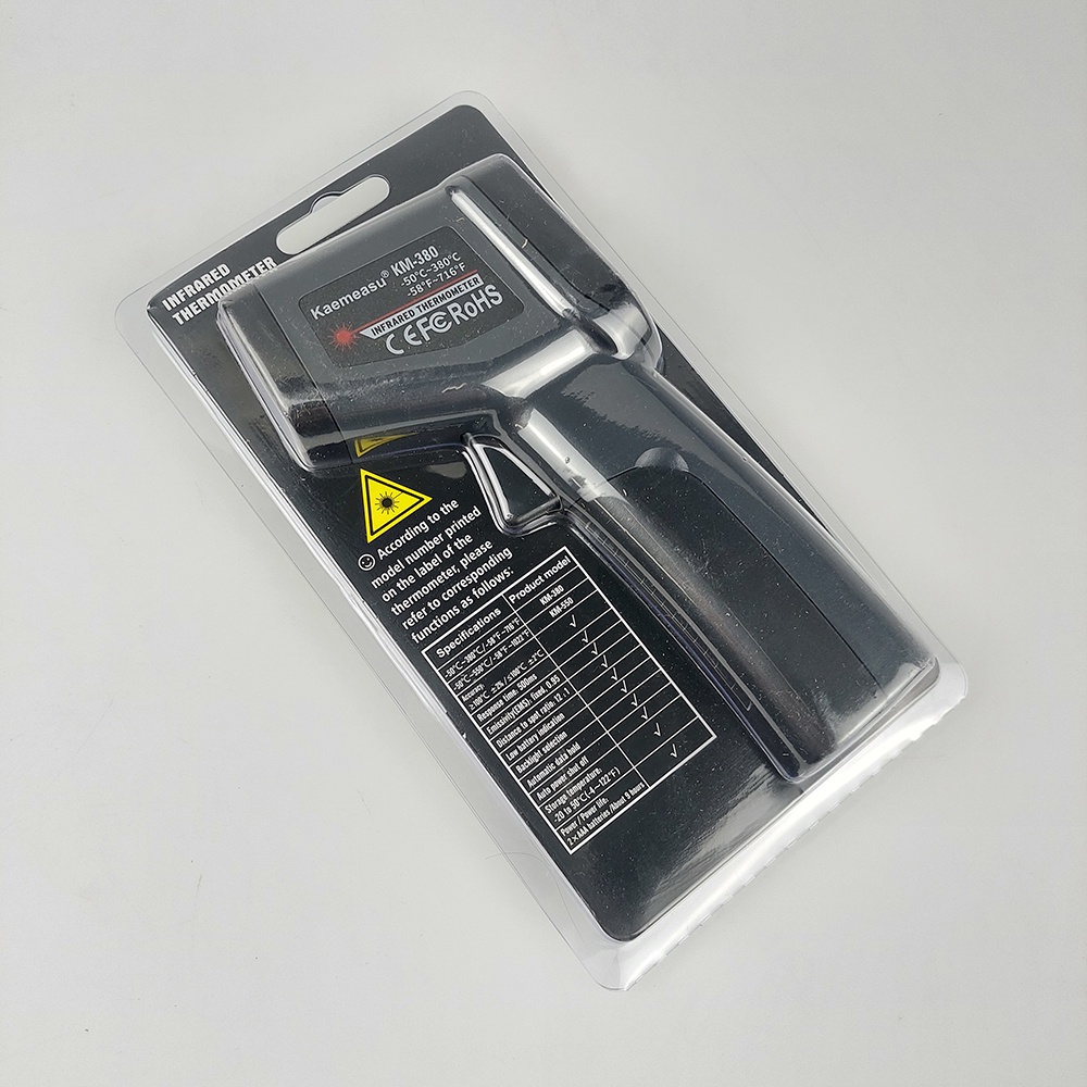 Kaemeasu Thermometer Infrared Digital Handheld Non Contact - KM-380 - Black - OMHXBWBK