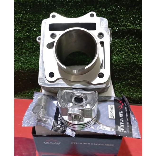 Block Seher Cylinder Block + Piston Kit Spin 125 Skaywave Skaydrive Merek Takayama 11211-33G01