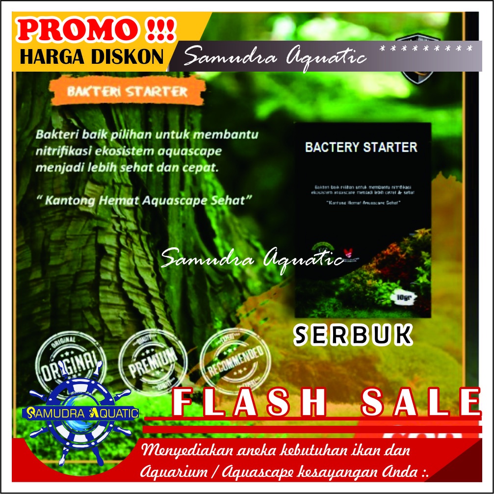 Bakteri Starter SERBUK Aquascape Aquarium, Bactery Serbuk. Bacteri Stater Serbuk