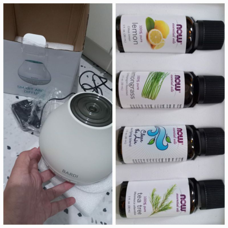 BARDI DIFFUSER SET ESSENTIAL OIL NOW ISI 4 - PRELOVED