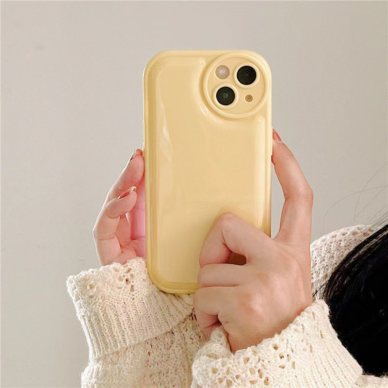 Airbag Candy Silver Soft Case iP iPhone 6 6S 7 8 14 + Plus SE 2020 XR XS Max 11 12 13 Pro Max Apple Yellow Rose Red Cover