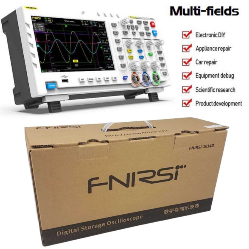 PROMO ORIGINAL Digital Oscilloscope 2 in 1 Dual Channel 100MHz 1GSa/s - FNIRSI 7COT0OWH