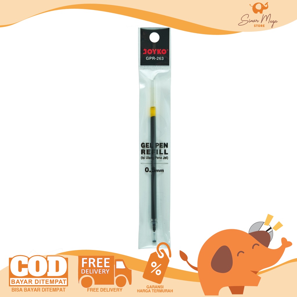 

Joyko Refill Gel Pen GPR-263 Black / Isi Ulang Pulpen Murah Berkualitas