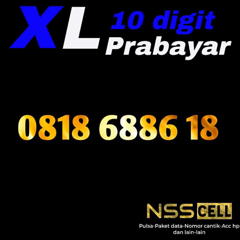 perdana nocan XL 10 digit 6886