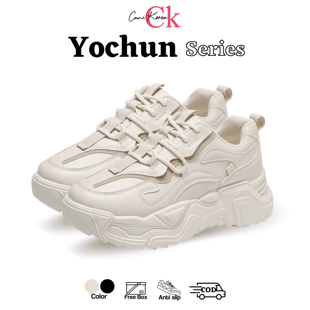 CaniKorea &quot;FREE BOX&quot; Yochun Sepatu Sneakers Wanita Fashion Korea 9192