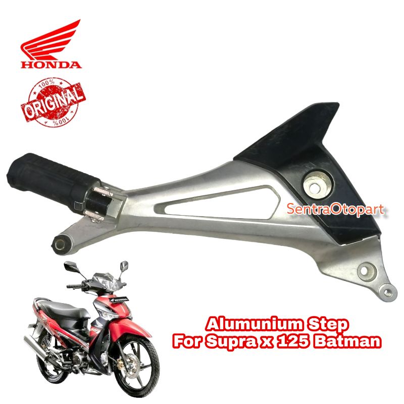 Alumunium almu step futstep footstep belakang kanan supra x 125 batman original lp