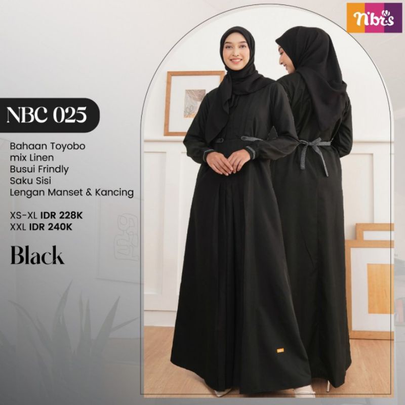 Gamis Nibras NBC 025 Gamis Busui Bahan Toyobo