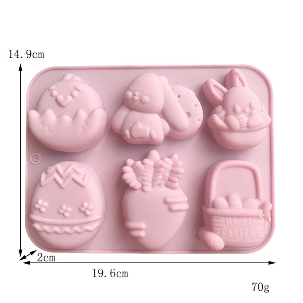 Solighter Cetakan Kue Rabbit Egg Bakeware 3D Alat Panggang Baking Mold