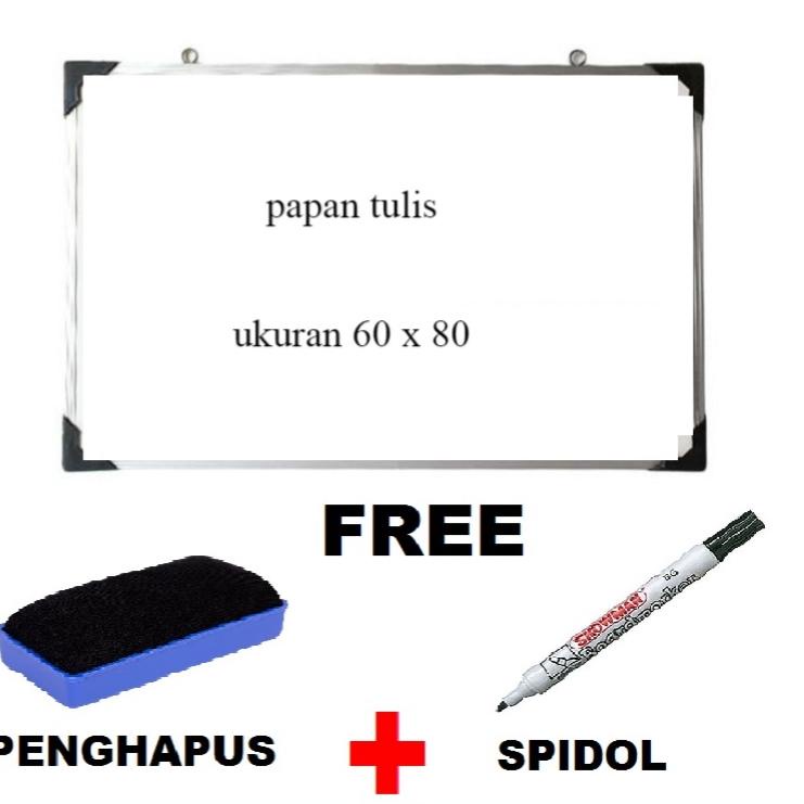 

Dijamin Hemat Terlaris !!! !!! Papan Tulis Belajar White Board Ukuran 50 x 70 dan papan 60 x80 Free Spidol Dan Penghapus ( COD )