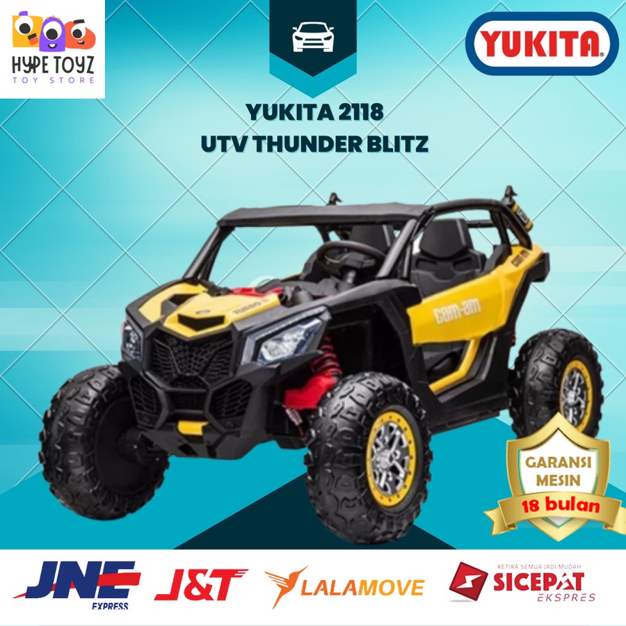 Mainan Mobil Aki Anak JEEP YUKITA 2118 UTV THUNDER BLITZ