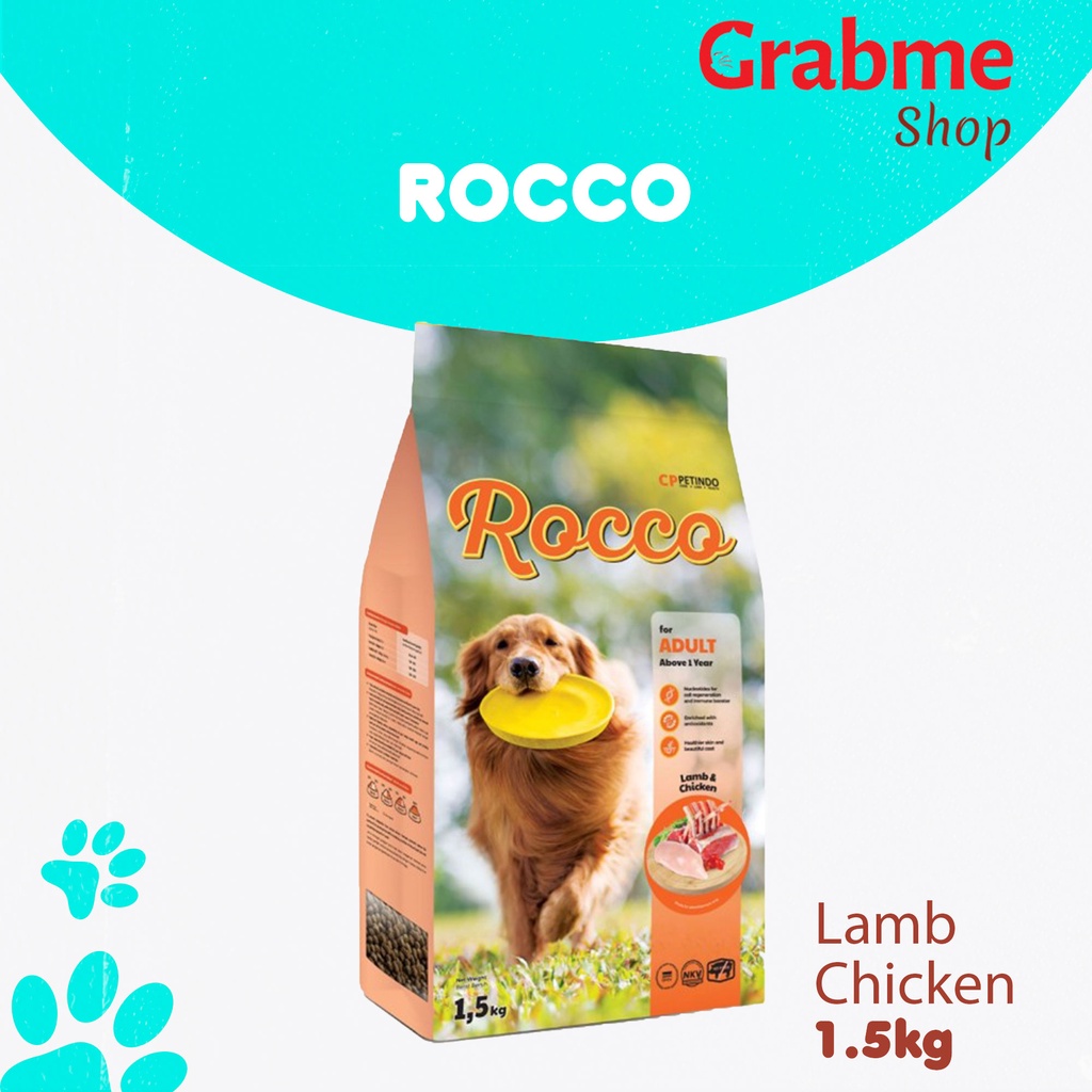 Makanan anjing murah Rocco Dog Food 1,5 Kg All Variant