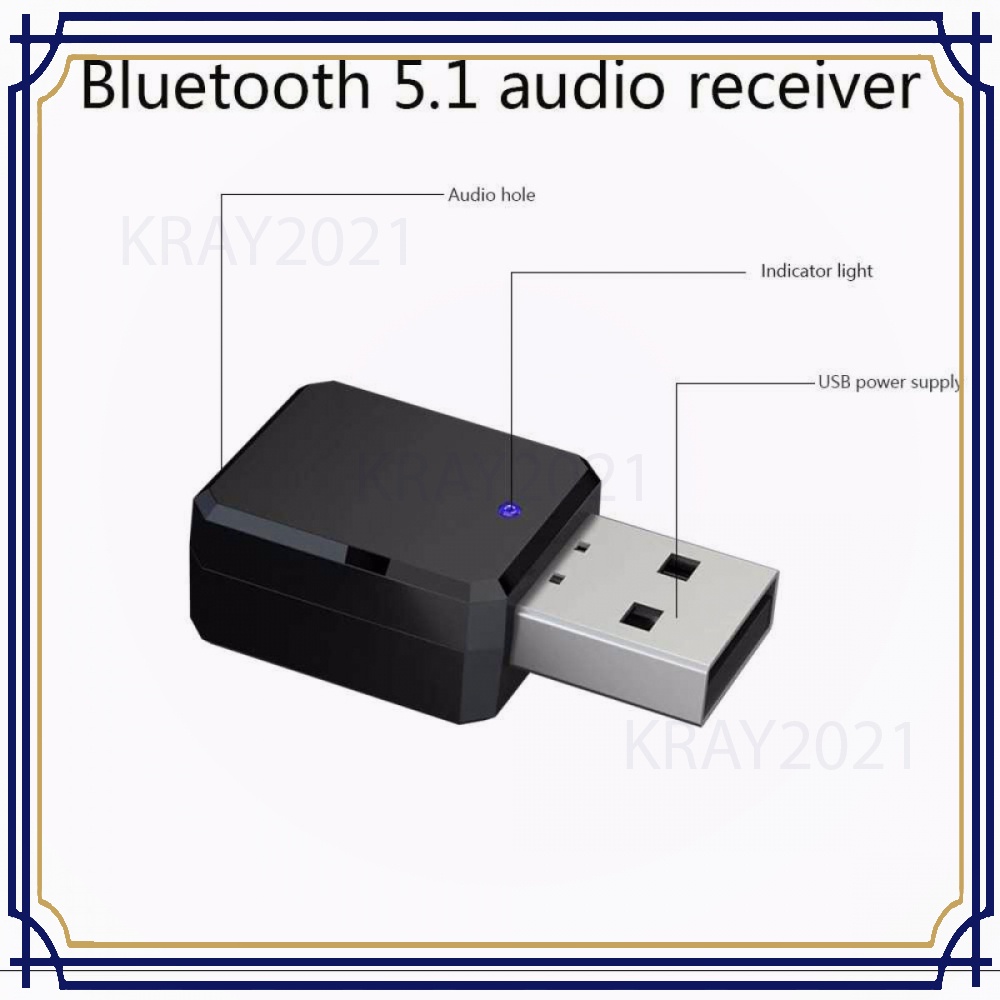 USB Bluetooth 5.1 Receiver Audio Adapter -AP173