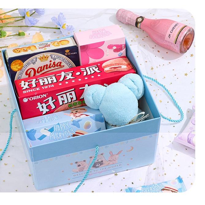 Paling Disukai ✻ Premium Baby Cake Box / Kotak Mika Kado Bayi Lahiran / Dus Kue 1 Bulan One Month Manyue / Kardus Souvenir Hampers born Baby''