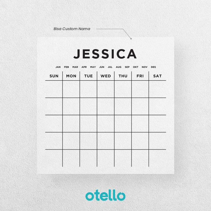 

CUSTOM MONTHLY PLANNER AKRILIK WALL PLANNER | KALENDER ACRYLIC PLANNER