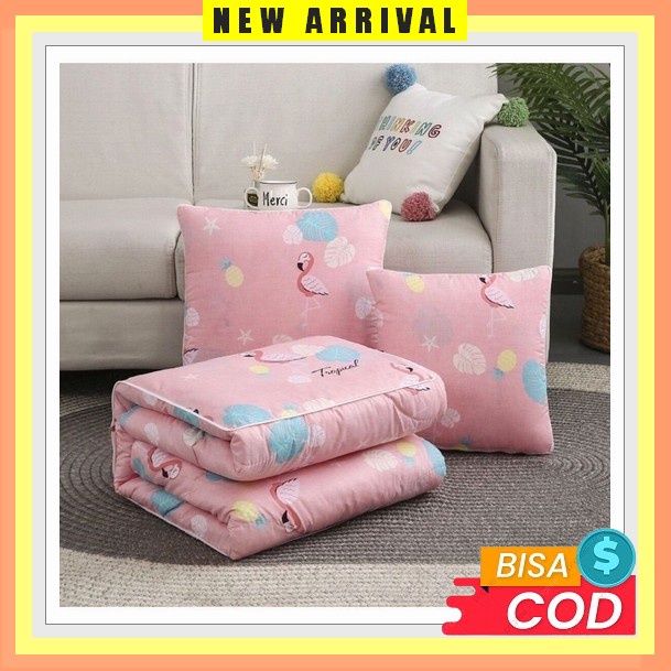 Balmut Besar Bantal Selimut Dewasa Kepala Tidur Travel Lipat Bantal Dc88 - Balmut Bantal Selimut Sel