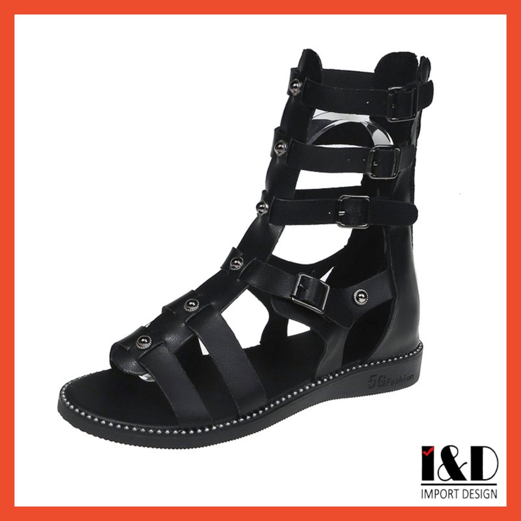 [ Import Design ] Sepatu Sandal Gladiator Wanita Import Premium Quality ID175