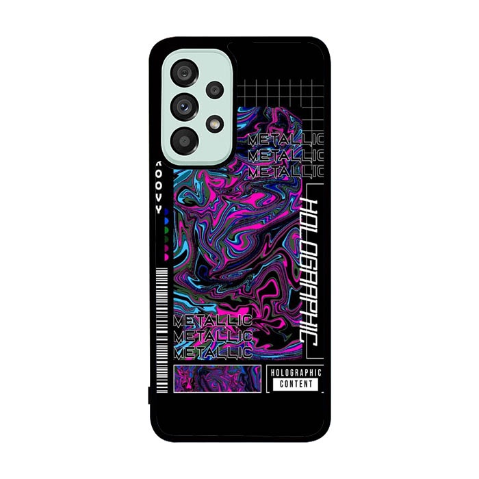 Hardcase Casing Samsung Galaxy A73 A53 A33 A23 A13 Metallic Futuristic AB0550 Case Cover