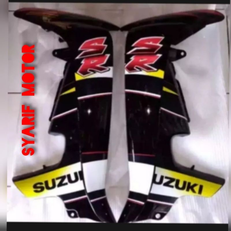 Sayap depan suzuki smash lama 110 warna hitam plus stripping