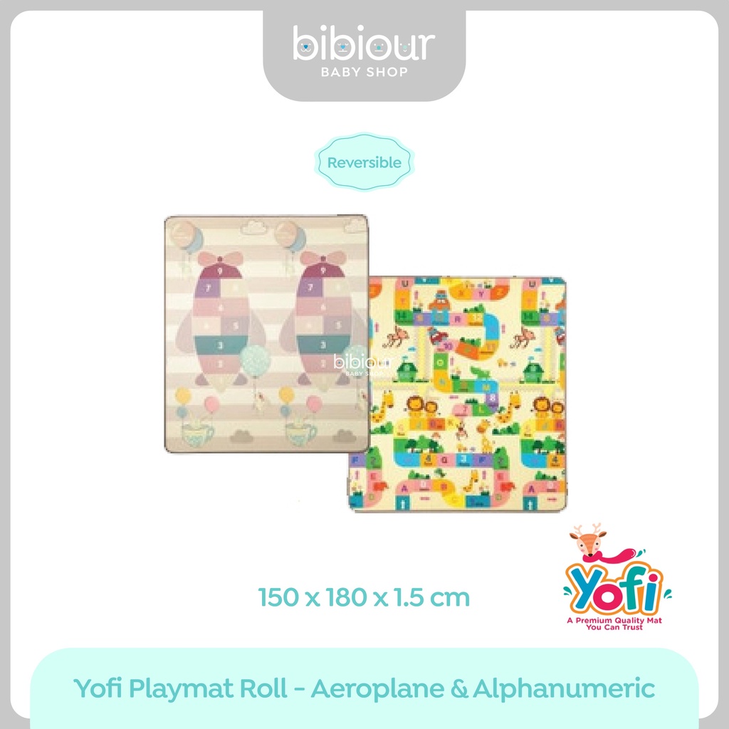 Playmat Yofi Mat Roll - TK509 Aeroplane Games + Alphanumeric