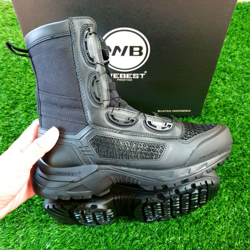SEPATU PDL BOA LIBRA VERSI WEBEST PREMIUM KULIT SAPI TALI PUTAR