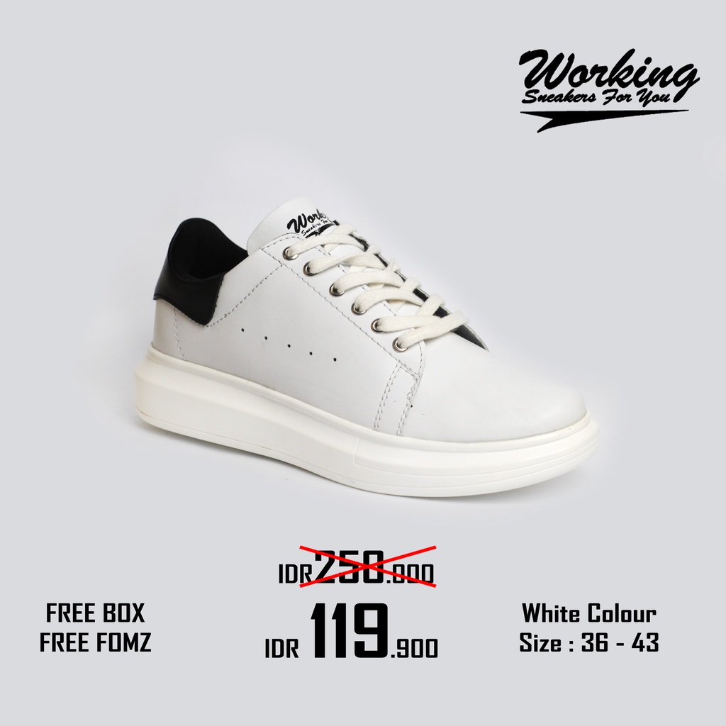 Sepatu Sneakers Pria/Wanita Working T-15 Terbaru