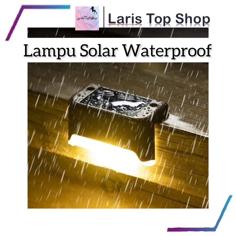 Lampu Hias Taman Tangga Sudut Jalan Atap Tenaga Surya Panel Solar Cell / Lampu Solar Waterproof Warm White / Lampu Hias Taman Tangga Sudut Jalan Atap Tenaga Matahari