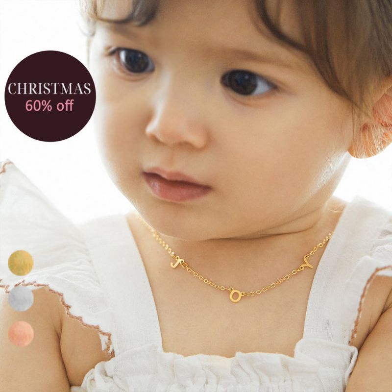 kalung custom nama anak model rumbai kalung Prilly Latuconsina titanium lapis emas anti karat