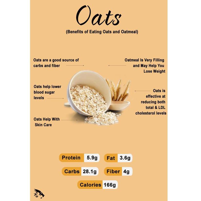 

[KODE PRODUK GWAWM8893] Natural Rolled Oat 500g