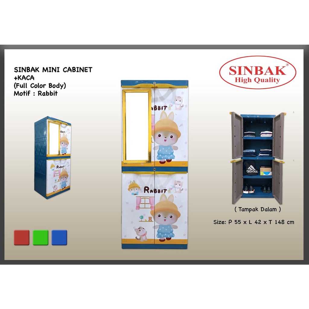 LEMARI PLASTIK / Merk: SINBAK_MINI CABINET / SUSUN 4