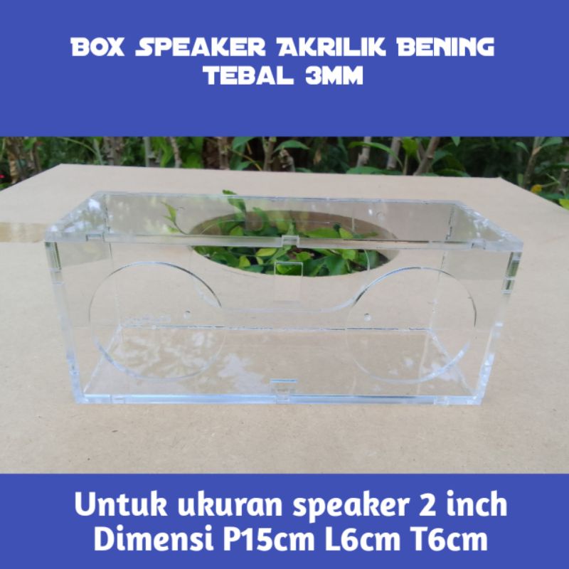 Box speaker DIY 3mm untuk  speaker 2 inch 15x6x6