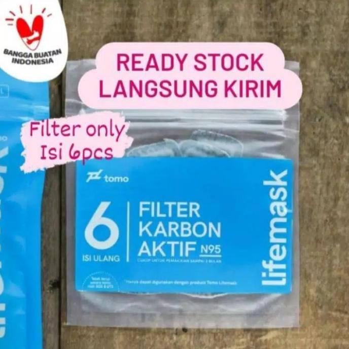 Filter masker tomo refill filter carbon isi ulang tomo lifemask