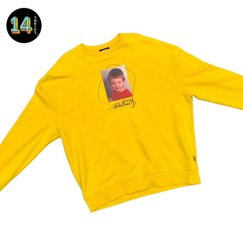 Crewneck Yellow Nerdy Thrift Second