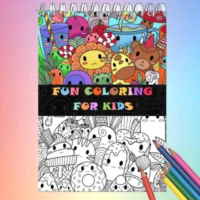 

Buku Mewarnai Anak 100 halaman / Fun Coloring for Kids