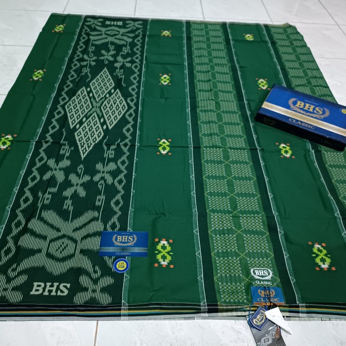 {FamilyStore} SARUNG BHS CLASSIC HIJAU NU MOTIF SKT DAM Murah