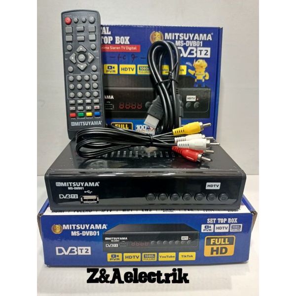 Set Top Box MITSUYAMA FREE Kabel HDMI Alat Penerima Siaran TV Digital