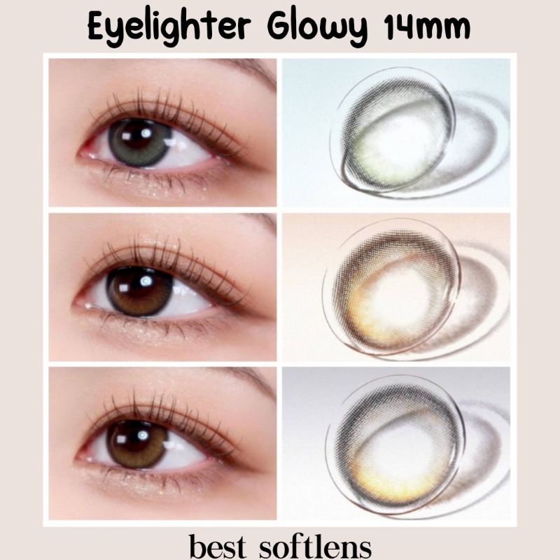 Princess Eyelighter Glowy NORMAL sampai minus -10 / softlens 14mm / softlens kecil / softlens natura