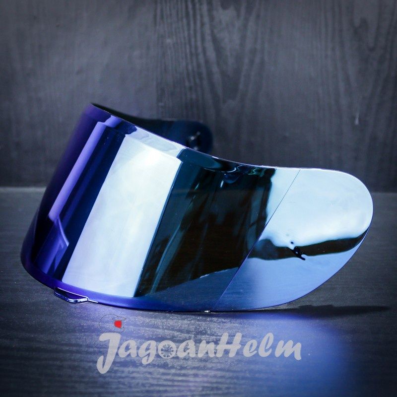 VISOR HELM KYT IRIDIUM BLUE | R10 - RC SEVEN - K2 RIDER | CUSTOM  (HUNDARB)