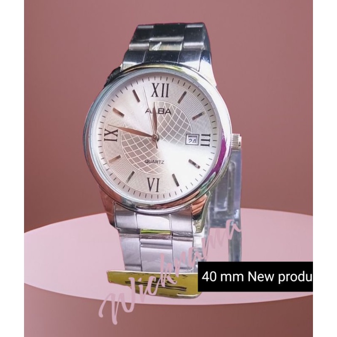 HARGA PROMO REALPICK/ Jam Tangan Alba Couple Anti Air | jam tangan  pasangan Rantai silver | jam tangan sepasang date on Free bok