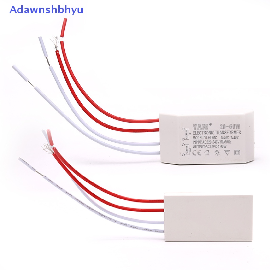 Trafo Elektronik Adhyu AC 220V Ke 12V 20-60W Haen Cahaya Driver Power Supply ID