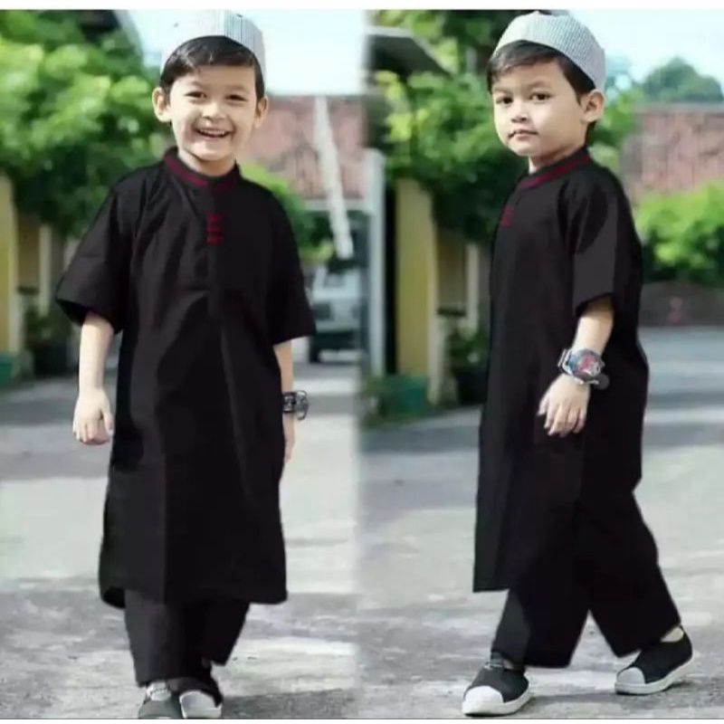 Promo cod setelan koko pakistan anak free peci usia 1 sampai 10 tahun baju koko anak laki laki koko pakistan kurta anak pakaian muslim