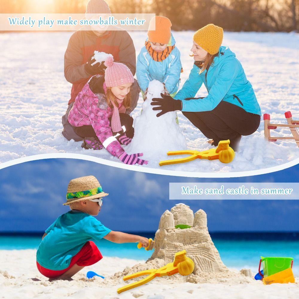 Quinton Bear Snowball Clip Snow Mainan Musim Dingin Snowballs Mold Snowballs Fight Snow Ball Maker Sports Snowball Maker Mold