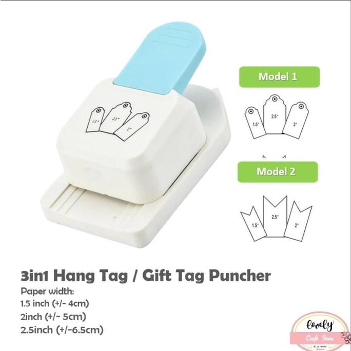 

Hang Tag, gift tag, Hang Tag Puncher 3in1 label, Pembolong kertas