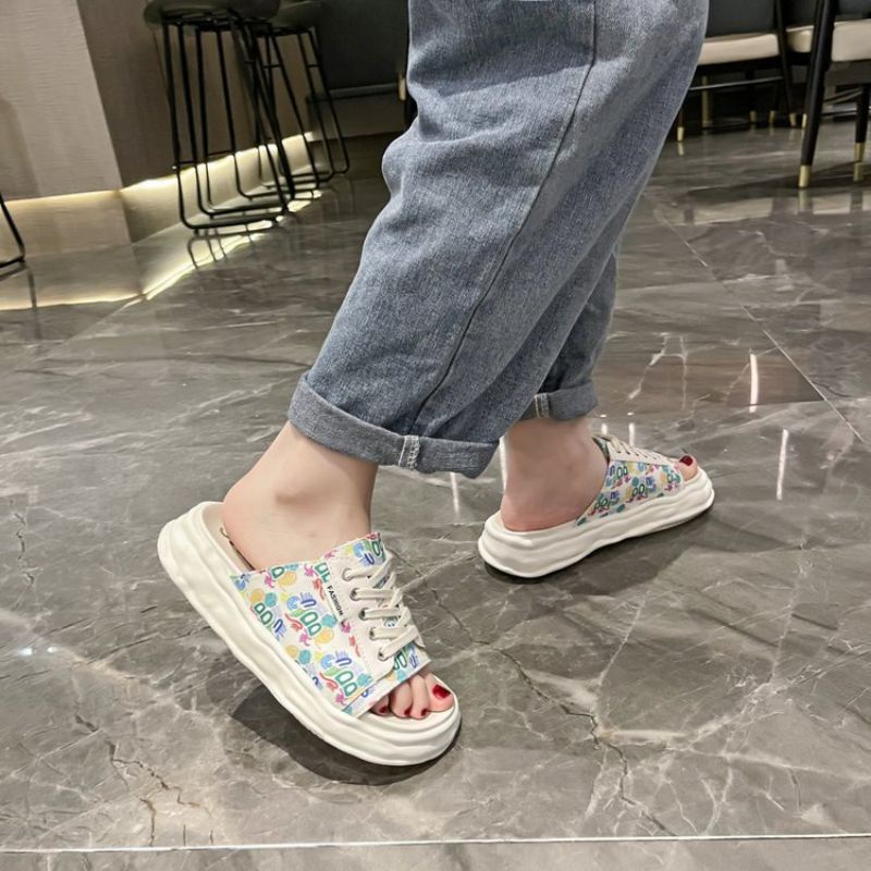 NF8271 - Sepatu Half Sneaker Fashion Wanita Import