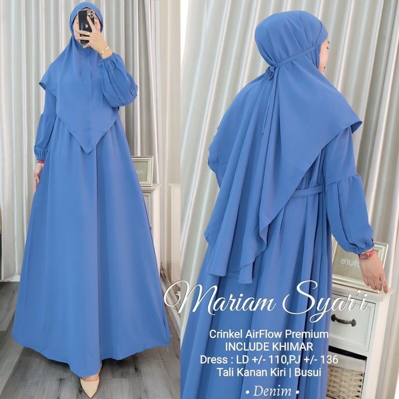 DRESS MUSLIM, Fashion Muslim, baju wanita, dress, gamis, Baju gamis, fashion wanita, Mariam Syari