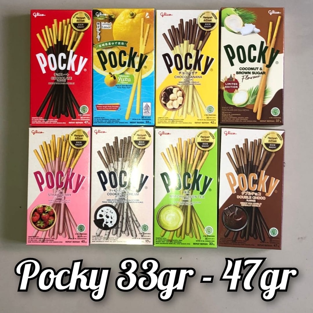 Jual Pocky Biscuit Biskuit Stick Stik 47gr Coconut Brown Sugar Double