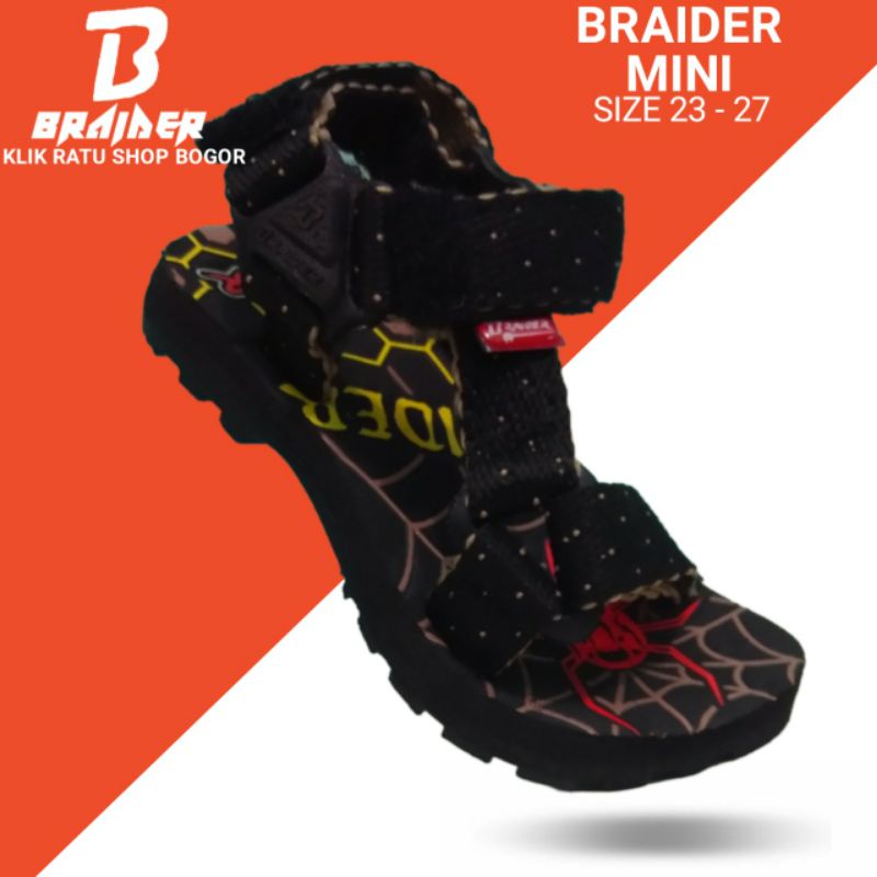 SANDAL SLIP ON SLOP GUNUNG ANAK LAKI-LAKI USIA 2 SAMPAI 5 TAHUN BRAIDER MINI TERBARU/ SENDAL GUNUNG KOKOP ANAK LAKI-LAKI BRAIDER MURAH