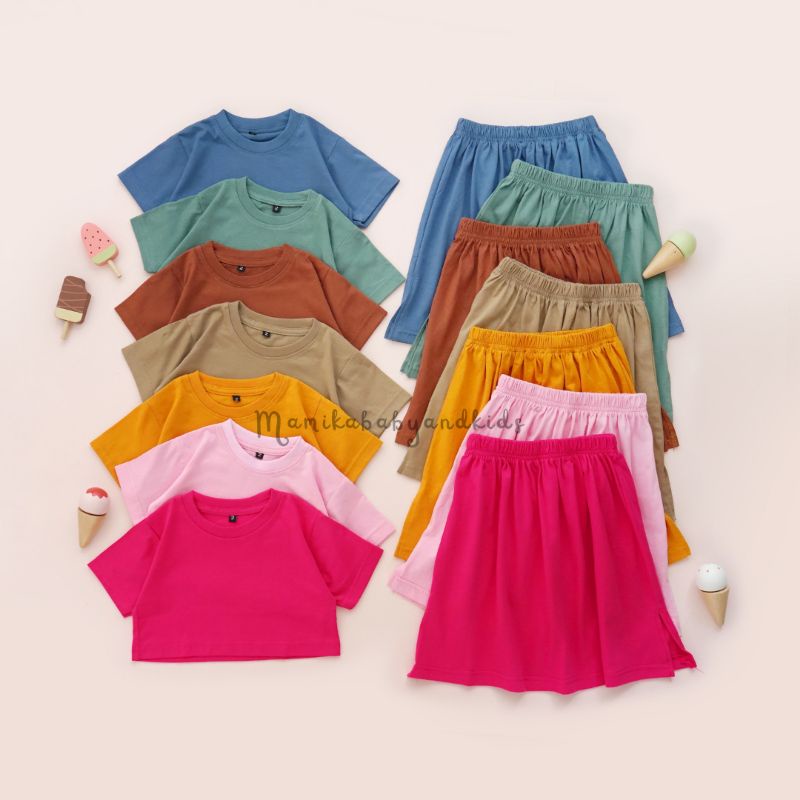 MAMIKA || MIKA SKIRT SET|| SETELAN ROK ANAK PEREMPUAN || BAJU ANAK PEREMPUAN || ROK ANAK PEREMPUAN |